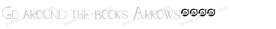 Go around the books Arrows字体转换